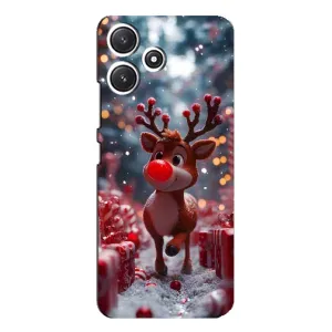 Яскравий чохол для Xiaomi POCO M6 з Зимові Оленята (Олень серед подарунків)