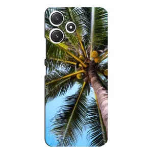 Силиконовый чехол с КАРТИНКАМИ лето для Xiaomi POCO M6 (AlphaPrint) (Пальма)