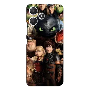 Чехол как приручить дракона на Xiaomi POCO M6 (Персонажи дракона)