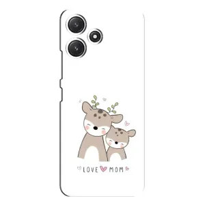Чехлы для мамы на Xiaomi POCO M6 (Оленята мама и малыш)