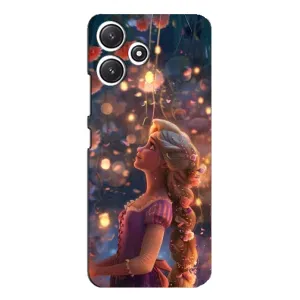 Чехол Рапунцель для Xiaomi POCO M6 (Рапунцель фонарики)