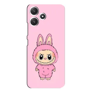 Чехол с Лабубу на Xiaomi POCO M6 (Розовый Лабубу)
