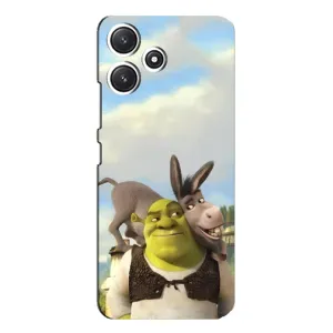 Чохол з мультфільмом Шрек на Xiaomi POCO M6 (Шрек та Осел)