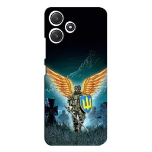 Чехлы с картинкой ЗСУ для Xiaomi POCO M6 (AlphaPrint) (Солдат ЗСУ)