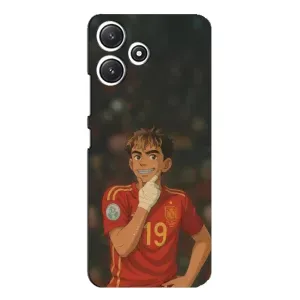 Чехол с футболистом Ламин Ямаль Xiaomi POCO M6 (Ямаль аниме)