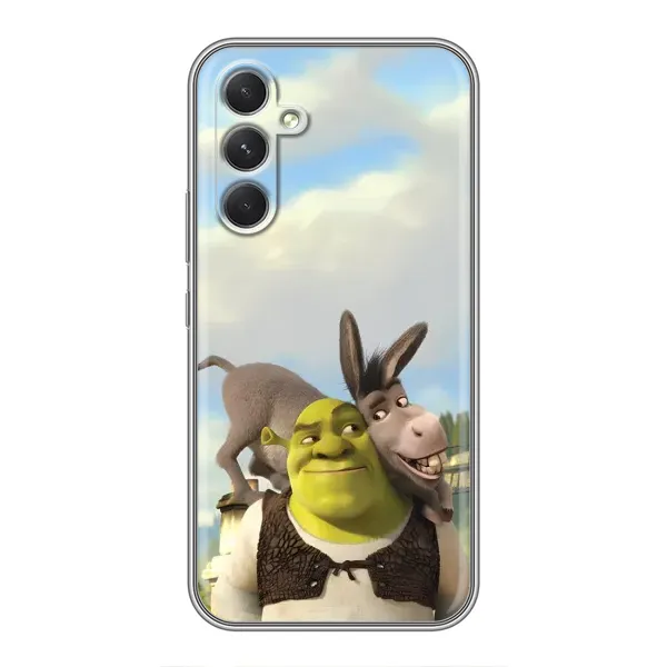 Чехол с принтом «Шрек и Осел» для Xiaomi Poco M7 Plus