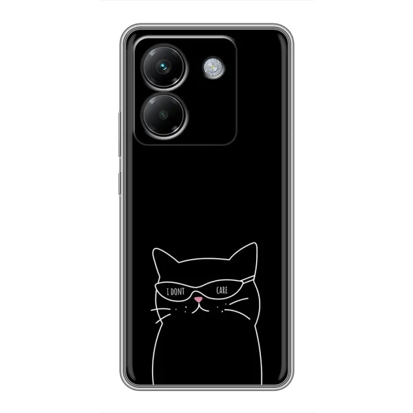 Чохол з принтом «Байдужий кіт» для Xiaomi Poco M7 Pro 5G Чохол з принтом «Байдужий кіт» для Xiaomi Poco M7 Pro 5G