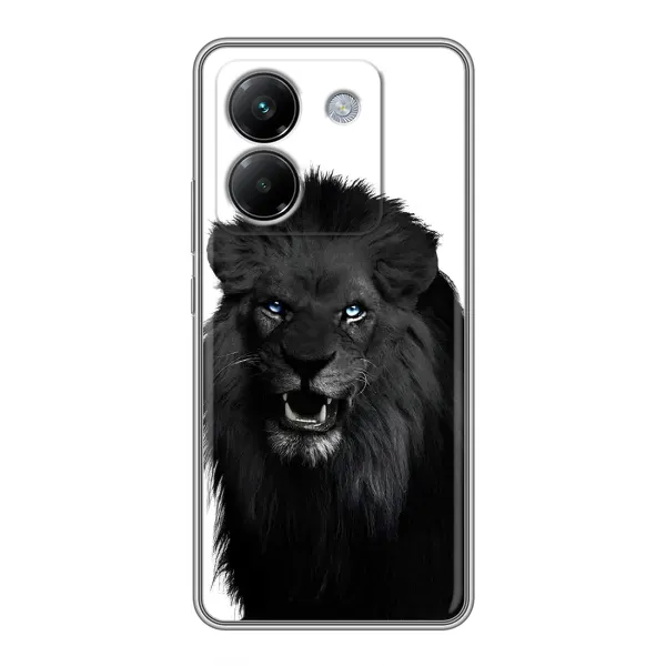 Чехол с принтом «Черный ЛЕВ» для Xiaomi Poco M7 Pro 5G