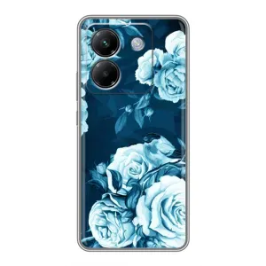 Чехлы (ART) Цветы на Xiaomi Poco M7 Pro 5G (VPrint) (Блактині бутони)