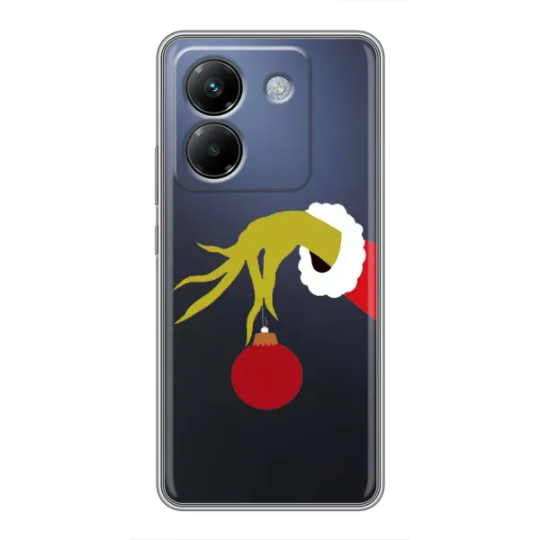 Чехол с принтом «Гринч с игрушкой» для Xiaomi Poco M7 Pro 5G