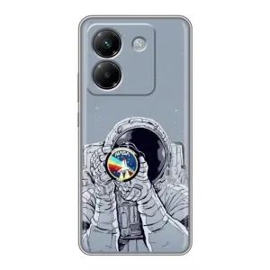Чехол NASA для Xiaomi Poco M7 Pro 5G (AlphaPrint) (Космонавт фото)
