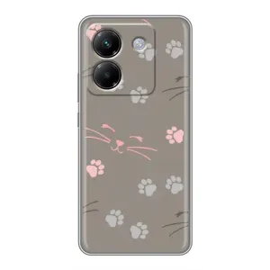 Чохол з малюнком кіт на Xiaomi Poco M7 Pro 5G (Лапи і вуса)