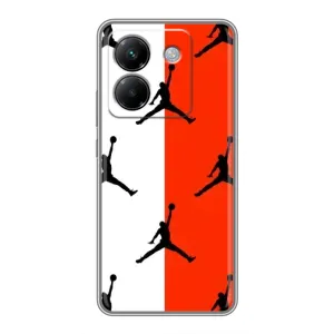 Чехлы для Xiaomi Poco M7 Pro 5G - с картинкой JORDAN (AlphaPrint) (Лого Джордан)