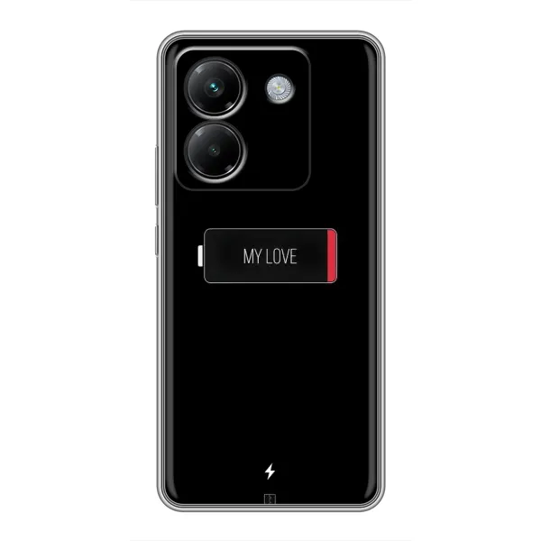 Чохол з принтом «Love battery» для Xiaomi Poco M7 Pro 5G Чохол з принтом «Love battery» для Xiaomi Poco M7 Pro 5G