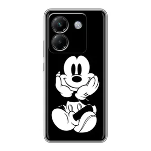 Міккі Маус чохол для Xiaomi Poco M7 Pro 5G (AlphaPrint - Мультяшні) (Маус на чорному)