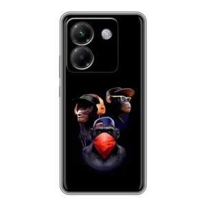 Чохол з Мавпами Xiaomi Poco M7 Pro 5G - (AlphaPrint) (Три мавпи)