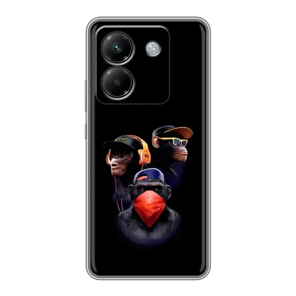 Чохол з принтом «Три мавпи» для Xiaomi Poco M7 Pro 5G