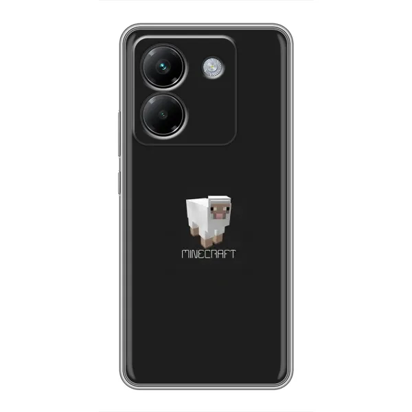 Чохол з принтом «Овечка Майнкрафт» для Xiaomi Poco M7 Pro 5G