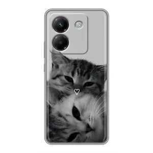 Чохол з малюнком кіт на Xiaomi Poco M7 Pro 5G (Пара котів)