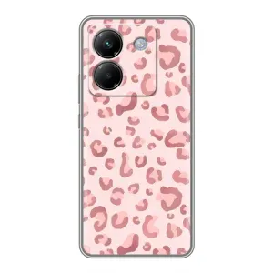 Чохол з розовим принтом для Xiaomi Poco M7 Pro 5G (Рожевий леопард)