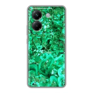 Мраморний чехол на Xiaomi Poco M7 Pro 5G (VPrint) (Салатовий Мрамор)