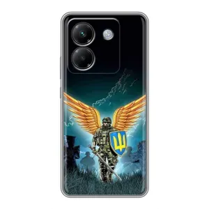 Чехлы с картинкой ЗСУ для Xiaomi Poco M7 Pro 5G (AlphaPrint) (Солдат ЗСУ)
