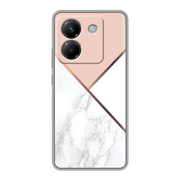 Чохол з принтом «Тройний мрамор» для Xiaomi Poco M7 Pro 5G