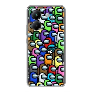 Чохли Амонг Ас для Xiaomi Poco M7 Pro 5G (AlphaPrint) (Убитий)