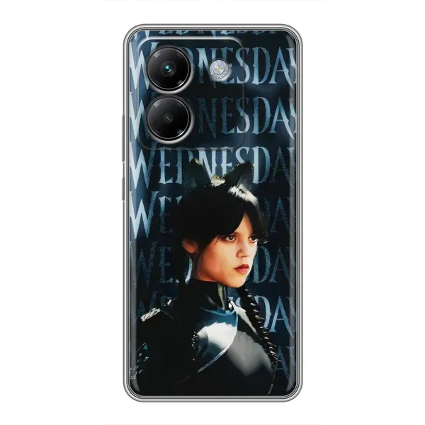 Чохол з принтом «Венздей кішка» для Xiaomi Poco M7 Pro 5G