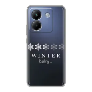 Зимні Чохли для Поко М7 Про 5G - прозорий фон (Winter loading)
