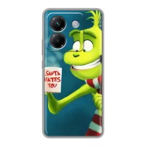 Різдвяні Чохли для Xiaomi Poco M7 Pro 5G (VPrint) (Зелений Грінч)