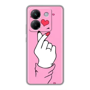 Чохол з принтом для Xiaomi Poco M7 Pro 5G (AlphaPrint - Знак сердечка)