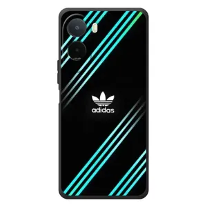 Чехлы Адидас для Xiaomi POCO M7 (AlphaPrint) (Адидас с полосами)
