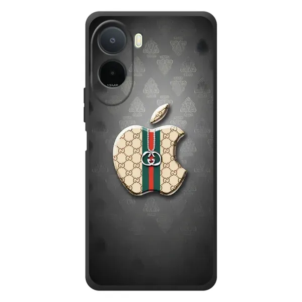Чехол с принтом «Apple gucci» для Xiaomi POCO M7 Чехол с принтом «Apple gucci» для Xiaomi POCO M7
