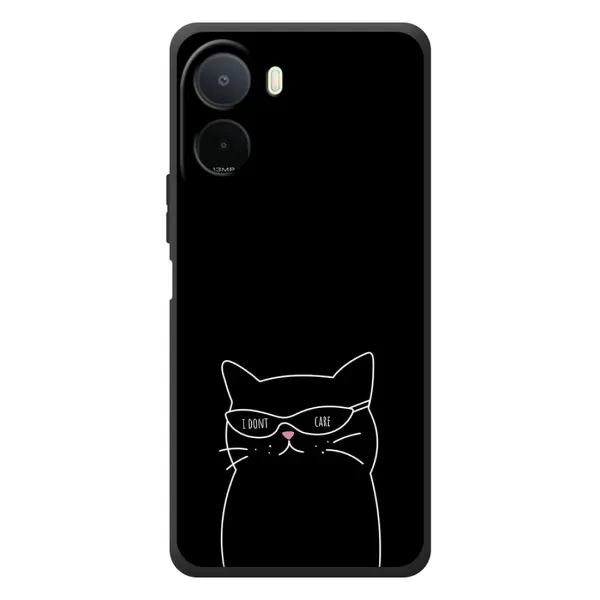 Чохол з принтом «Байдужий кіт» для Xiaomi POCO M7