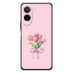 Чохол з розовим принтом для Xiaomi POCO M7 (Букет квітів)