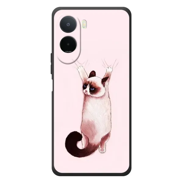 Чехол с принтом «Котик падает» для Xiaomi POCO M7