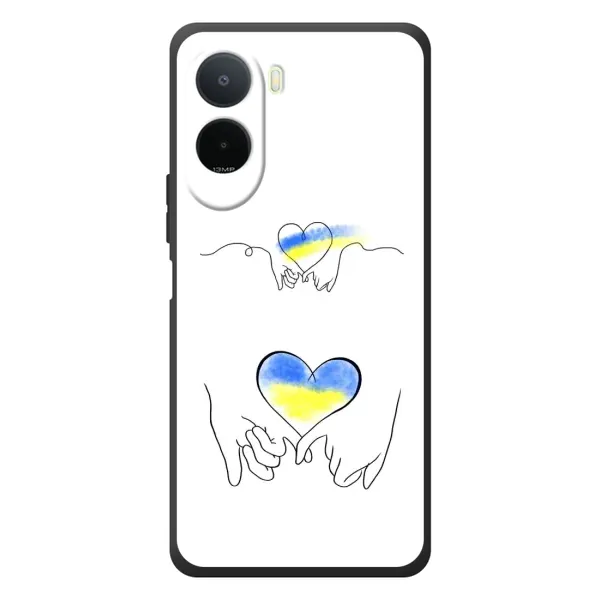 Чохол з принтом «Мир Україні» для Xiaomi POCO M7