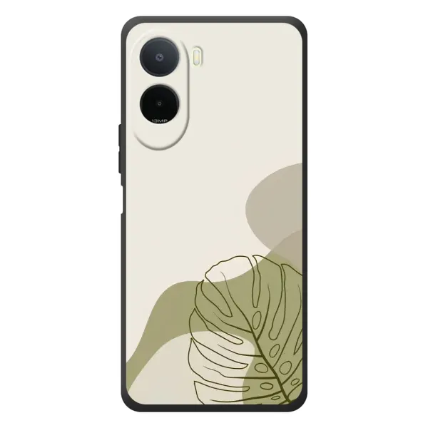 Чехол с принтом «Зеленая монстера дизайн» для Xiaomi POCO M7