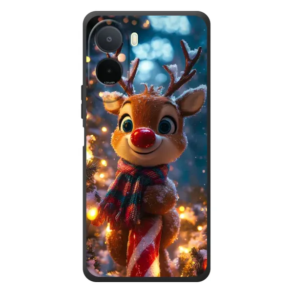 Чехол с принтом «Олень с шарфом» для Xiaomi POCO M7 Чехол с принтом «Олень с шарфом» для Xiaomi POCO M7