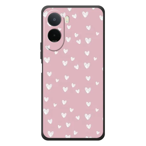 Чехол с принтом «Сердечки на розовом» для Xiaomi POCO M7 Чехол с принтом «Сердечки на розовом» для Xiaomi POCO M7
