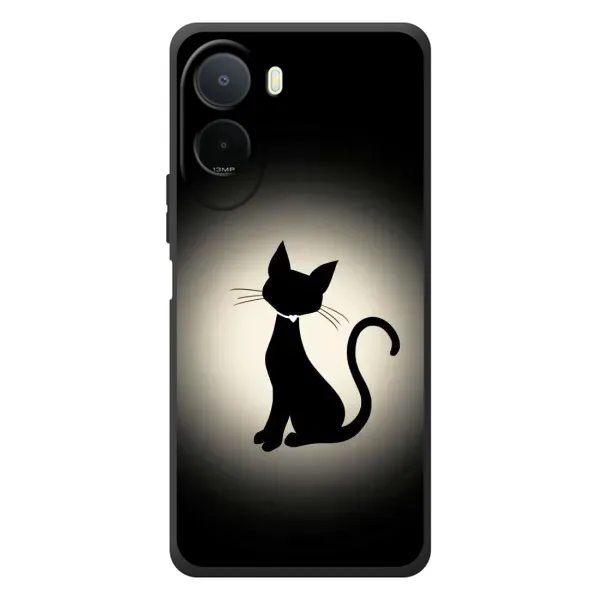 Чехол с принтом «Силуэт котика» для Xiaomi POCO M7