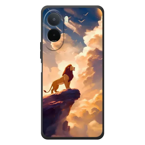 Чохол з принтом «Сімба на скелі» для Xiaomi POCO M7