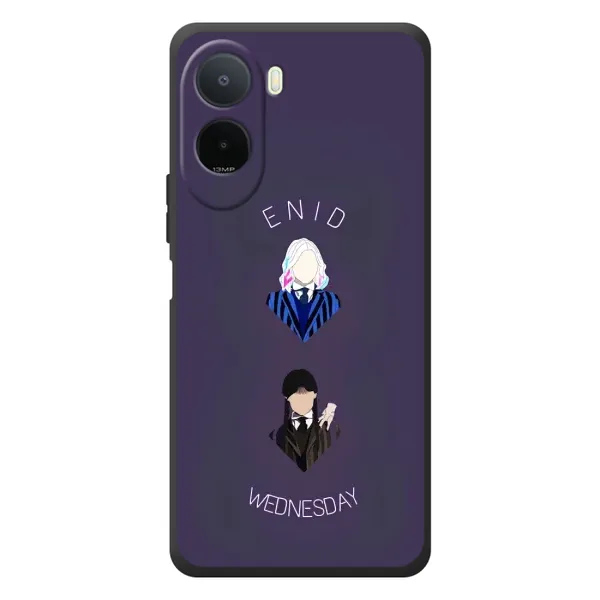 Чехол с принтом «Уэнздей и подруга» для Xiaomi POCO M7
