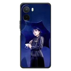 Силиконовый чехол с картинкой для Xiaomi POCO M7 (Венсдей)
