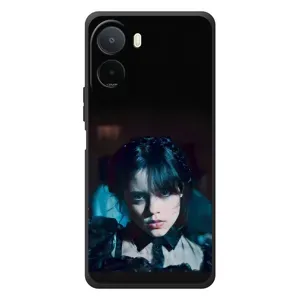 Чехлы Венсдей на Xiaomi POCO M7 Уэнсдей (AlphaPrint) (взгляд Уэнздей)