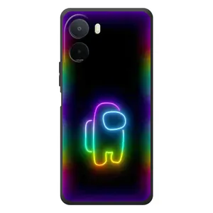 Чохли Амонг Ас для Xiaomi POCO M7 (AlphaPrint) (Яскравий скін)