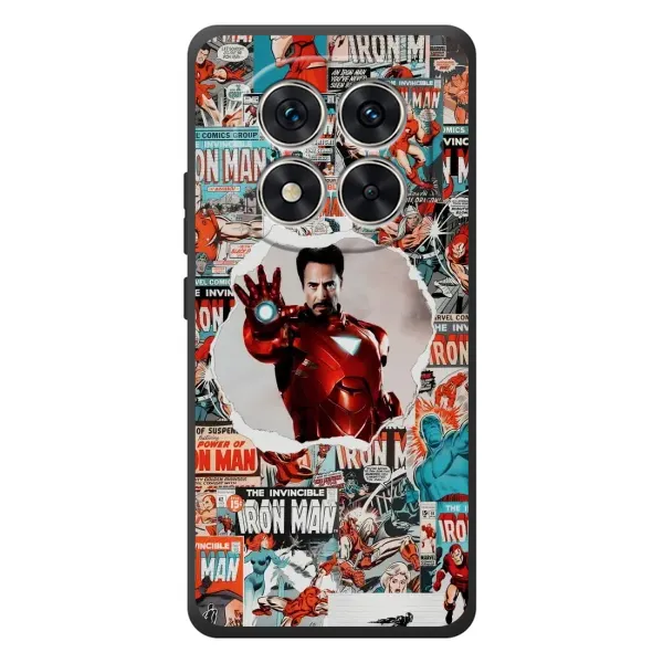 Чохол з принтом «Айронмен» для Xiaomi Poco M8 Pro