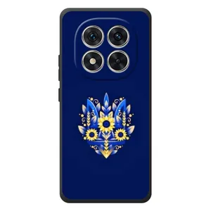 Чохли для Xiaomi Poco M8 Pro Укр. Символіка (AlphaPrint) (Квітковий Герб)