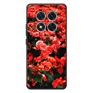 Чохли з квітами для Xiaomi Poco M8 Pro (VPrint) (Квіти червоні)
